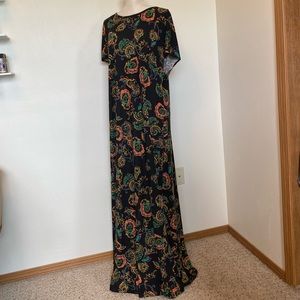 LuLaRoe Maria 3XL Black w/ Multicolor Floral